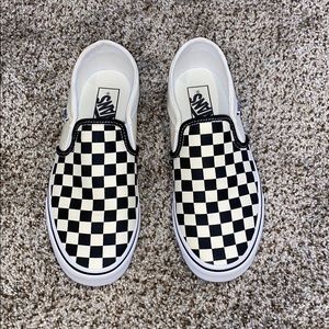 Woman’s Size 8 Checkered Vans